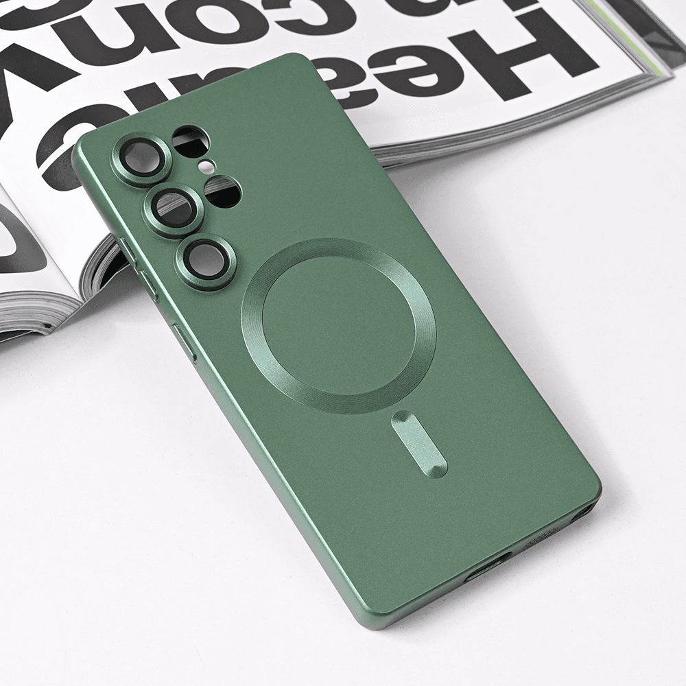 Maska za telefon Magsafe Chrome za Samsung S938B Galaxy S25 Ultra, Zelena