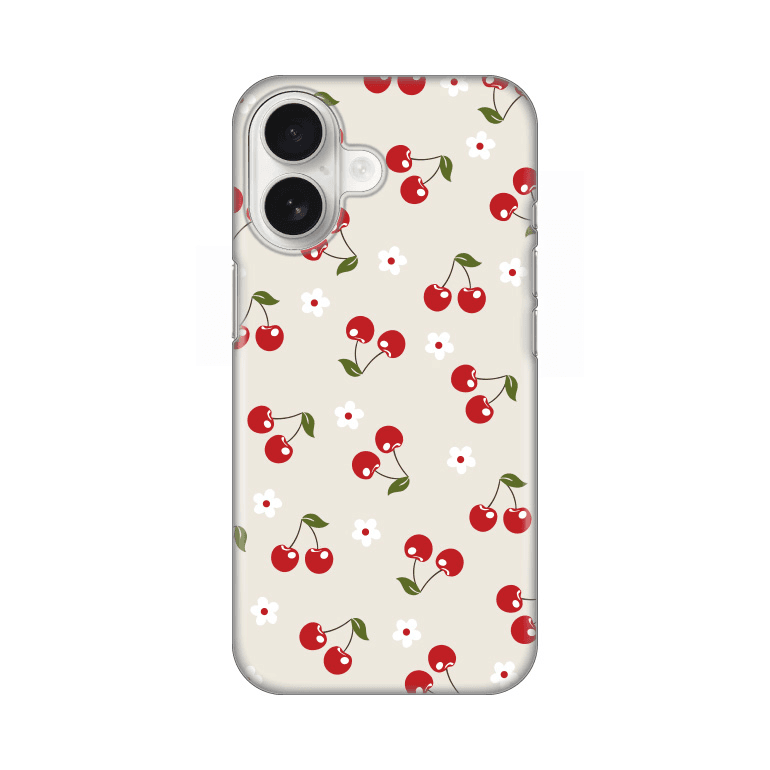 Maska za telefon Silikonska Print za iPhone 16 6.1 Cherry and Flowers