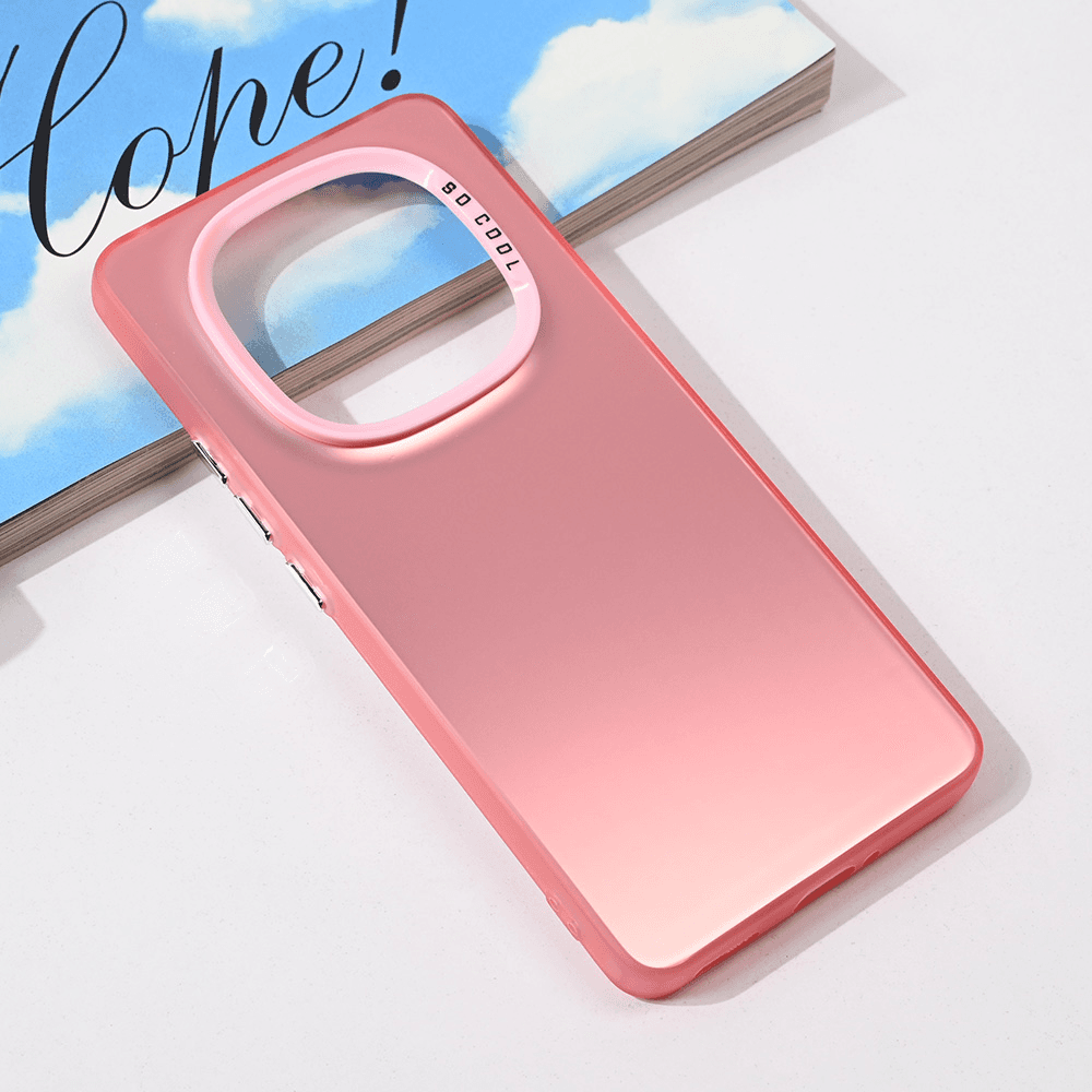 Maska za telefon Clear za Xiaomi Redmi Note 14 Pro Plus, Roze