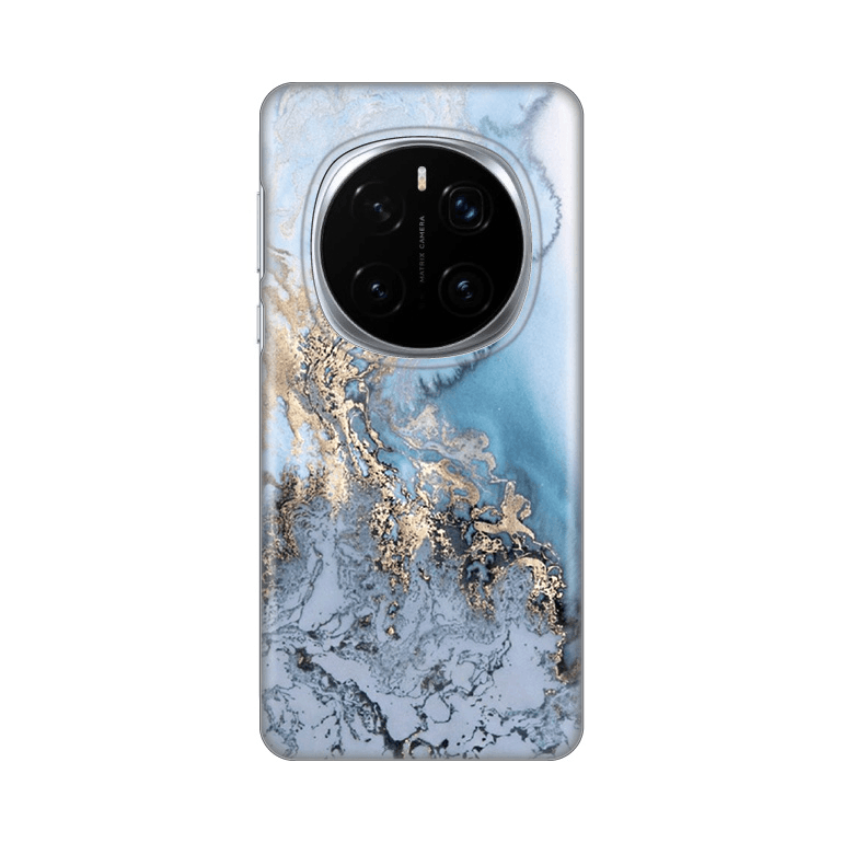 Maska za telefon Silikonska Print za Honor Magic 7 Pro Blue Gold Marble