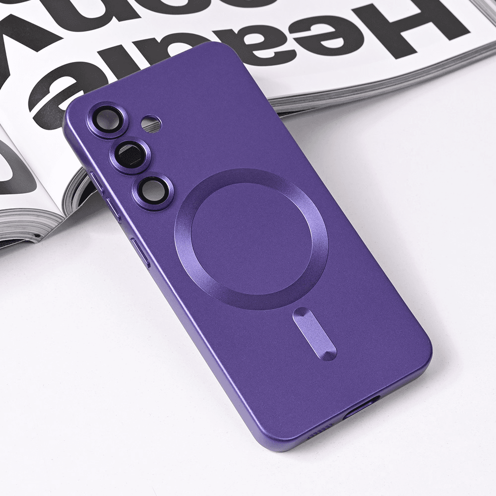 Maska za telefon Magsafe Chrome za Samsung S931B Galaxy S25, Ljubičasta