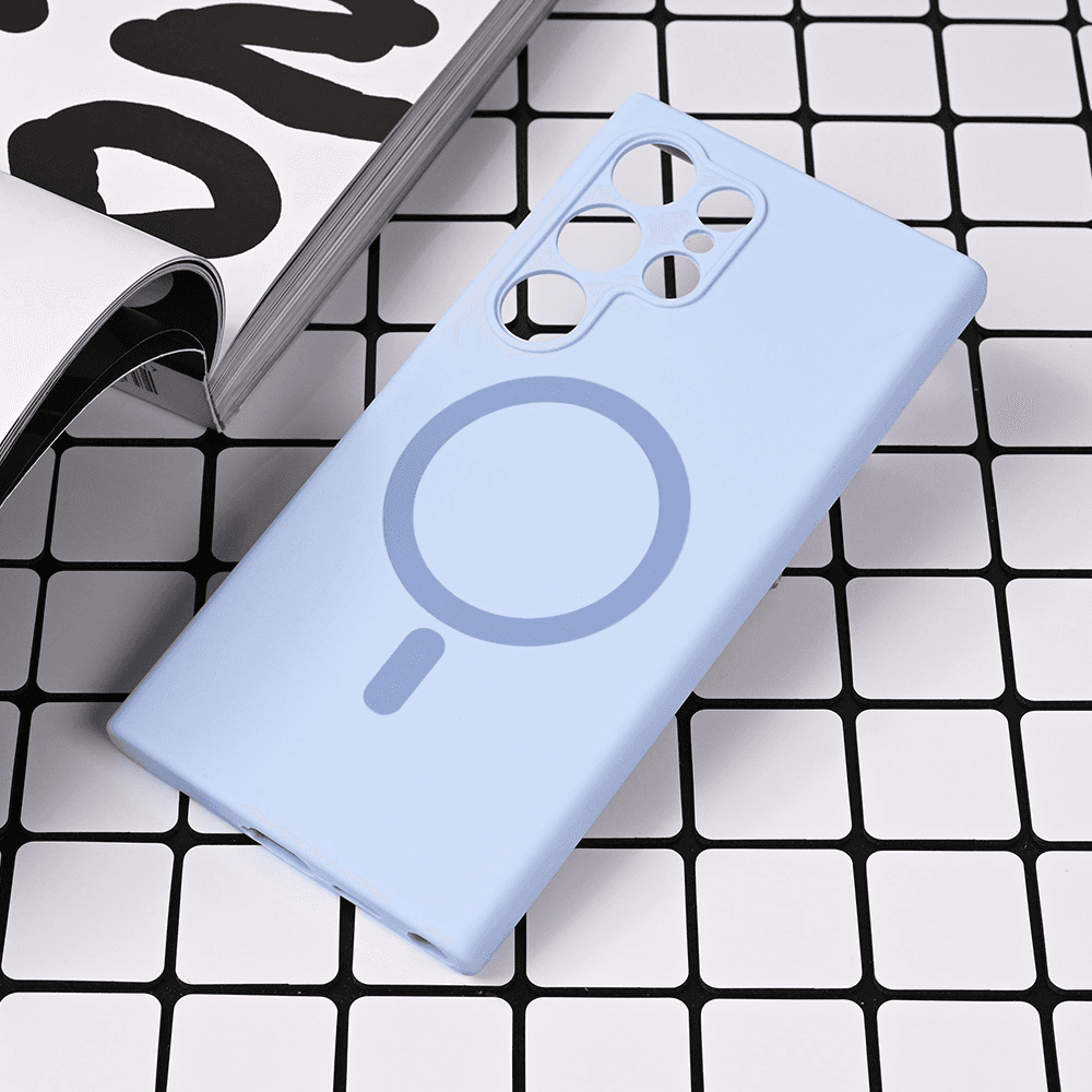 Maska za telefon Magsafe Pure color za Samsung S928B Galaxy S24 Ultra svetlo, Plava