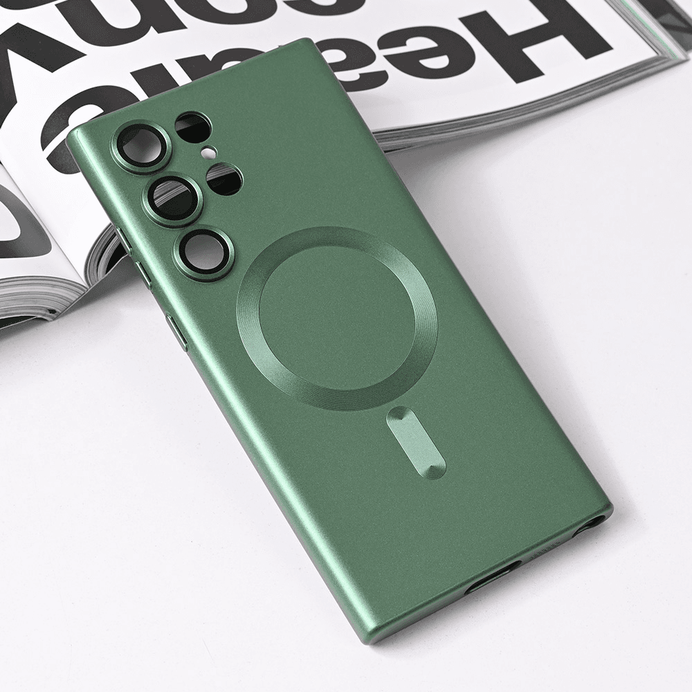 Maska za telefon Magsafe Chrome za Samsung S918B Galaxy S23 Ultra, Zelena