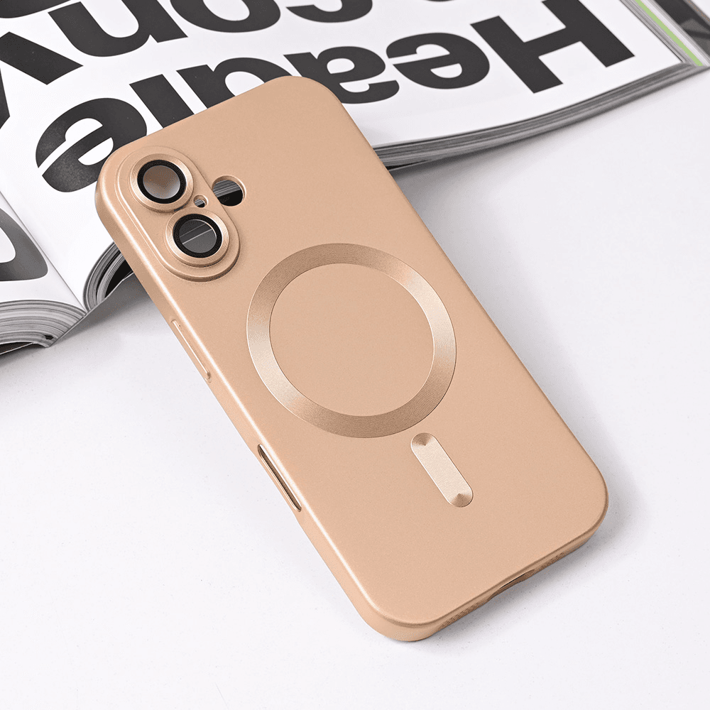 Maska za telefon Magsafe Chrome za iPhone 16 6.1, Zlatne boje