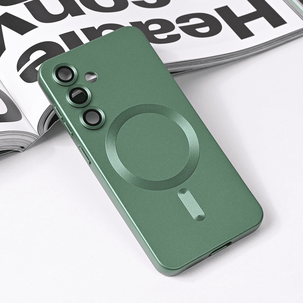 Maska za telefon Magsafe Chrome za Samsung S931B Galaxy S25, Zelena