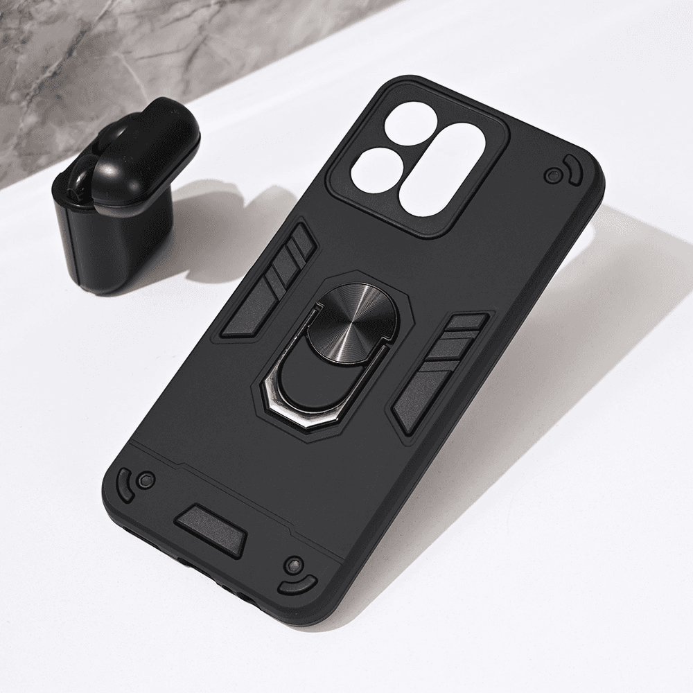 Maska za telefon Hard Ring za Honor 200 Smart/Honor X7c, Crna