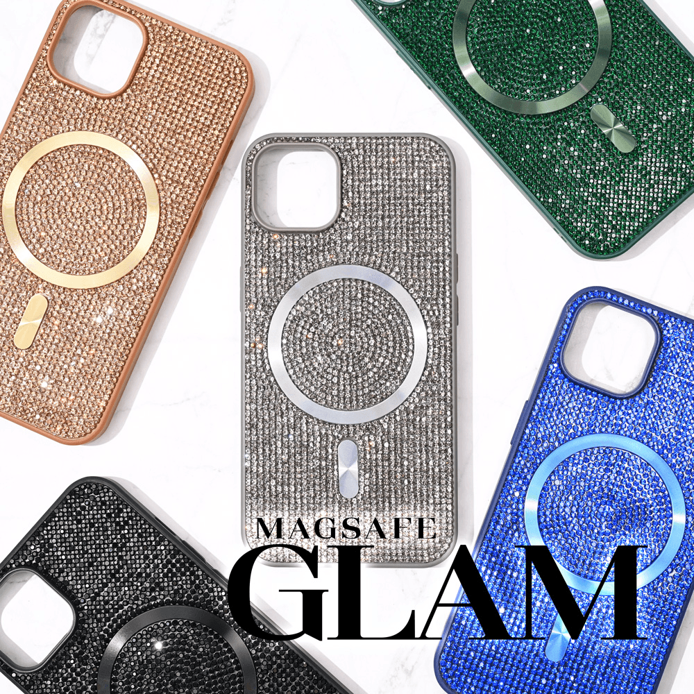 Maska za telefon Magsafe Glam za iPhone 15 6.1, Zelena