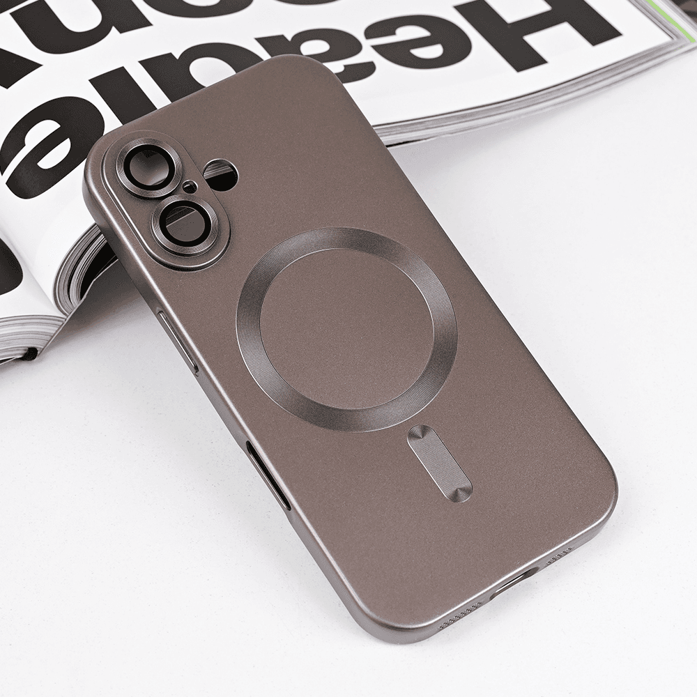 Maska za telefon Magsafe Chrome za iPhone 16 6.1, Siva
