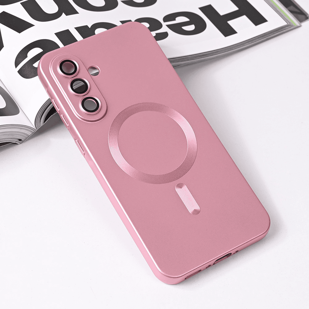 Maska za telefon Magsafe Chrome za Samsung A566B Galaxy A56, Roze