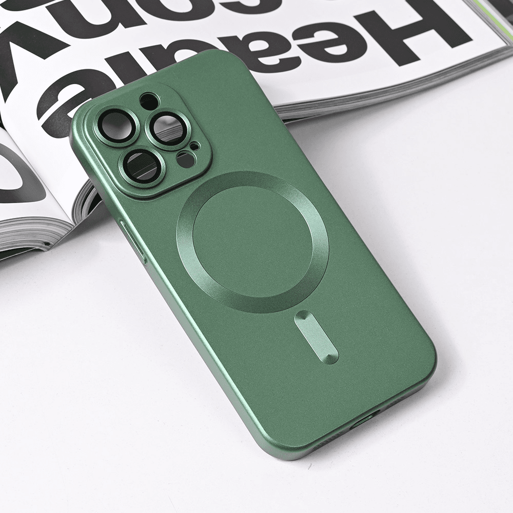 Maska za telefon Magsafe Chrome za iPhone 13 Pro 6.1, Zelena