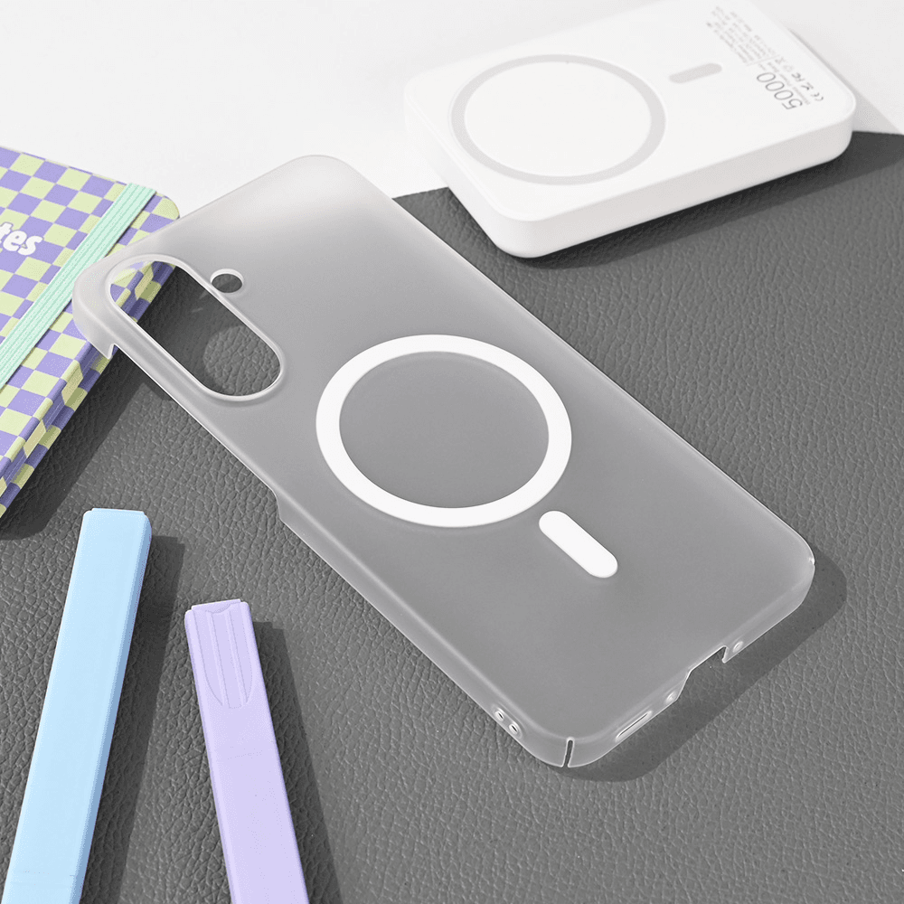 Maska za telefon Magsafe Matte PC za Samsung A366B Galaxy A36 5G, Bela