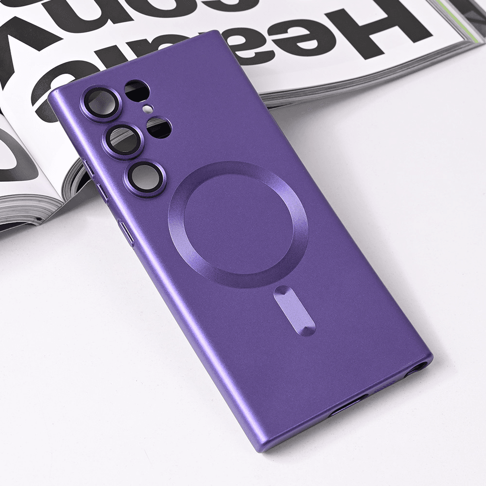 Maska za telefon Magsafe Chrome za Samsung S918B Galaxy S23 Ultra, Ljubičasta