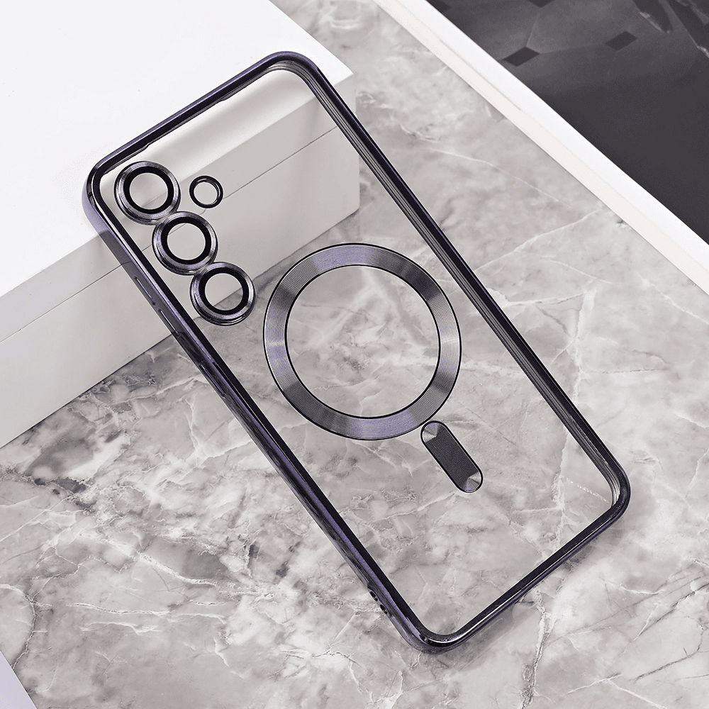 Maska za telefon Magsafe Lux za Samsung S721B Galaxy S24 FE, Crna