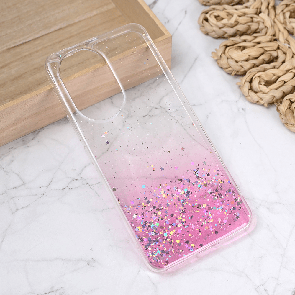 Maska za telefon Silikonska Glitter za Honor 200, Roze