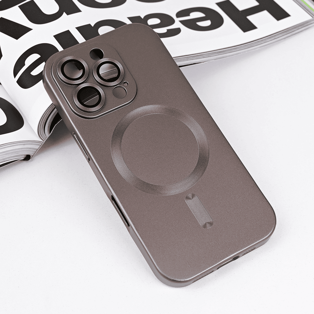 Maska za telefon Magsafe Chrome za iPhone 16 Pro 6.3, Siva
