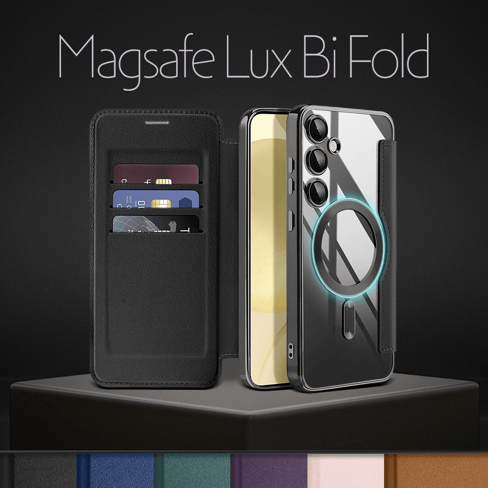 Maska za telefon Magsafe Lux Bi Fold za Samsung S908B Galaxy S22 Ultra, Ljubičasta