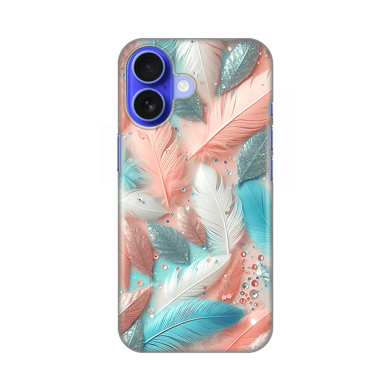 Maska za telefon Silikonska Print za iPhone 16 6.1 Pastel Feathers
