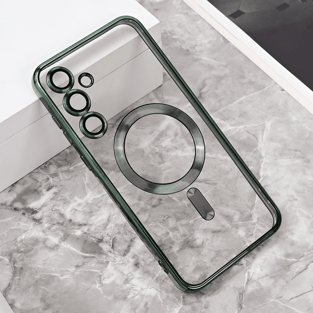 Maska za telefon Magsafe Lux za Samsung A556B Galaxy A55 5G, Zelena