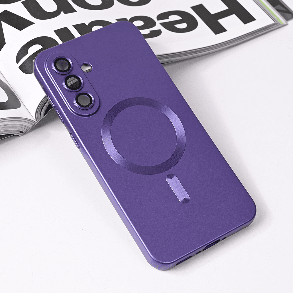 Maska za telefon Magsafe Chrome za Samsung A566B Galaxy A56, Ljubičasta