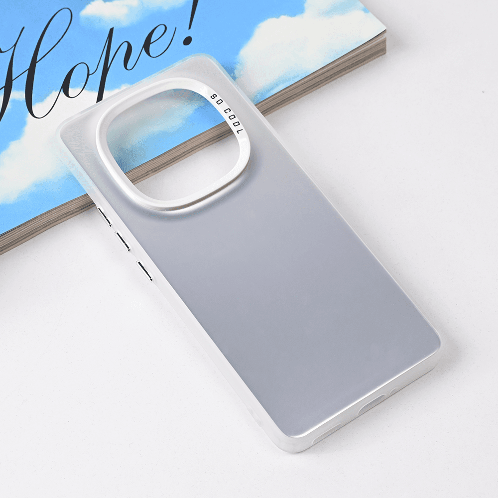 Maska za telefon Clear za Xiaomi Redmi Note 14 Pro Plus, Srebrne boje