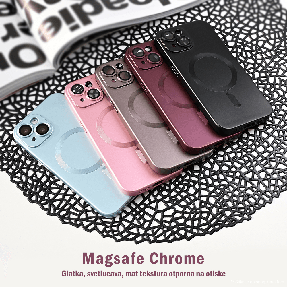 Maska za telefon Magsafe Chrome za iPhone 13 6.1, Zelena