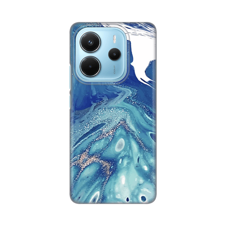 Maska za telefon Silikonska Print za Xiaomi Redmi Note 14 4G Blue Marble