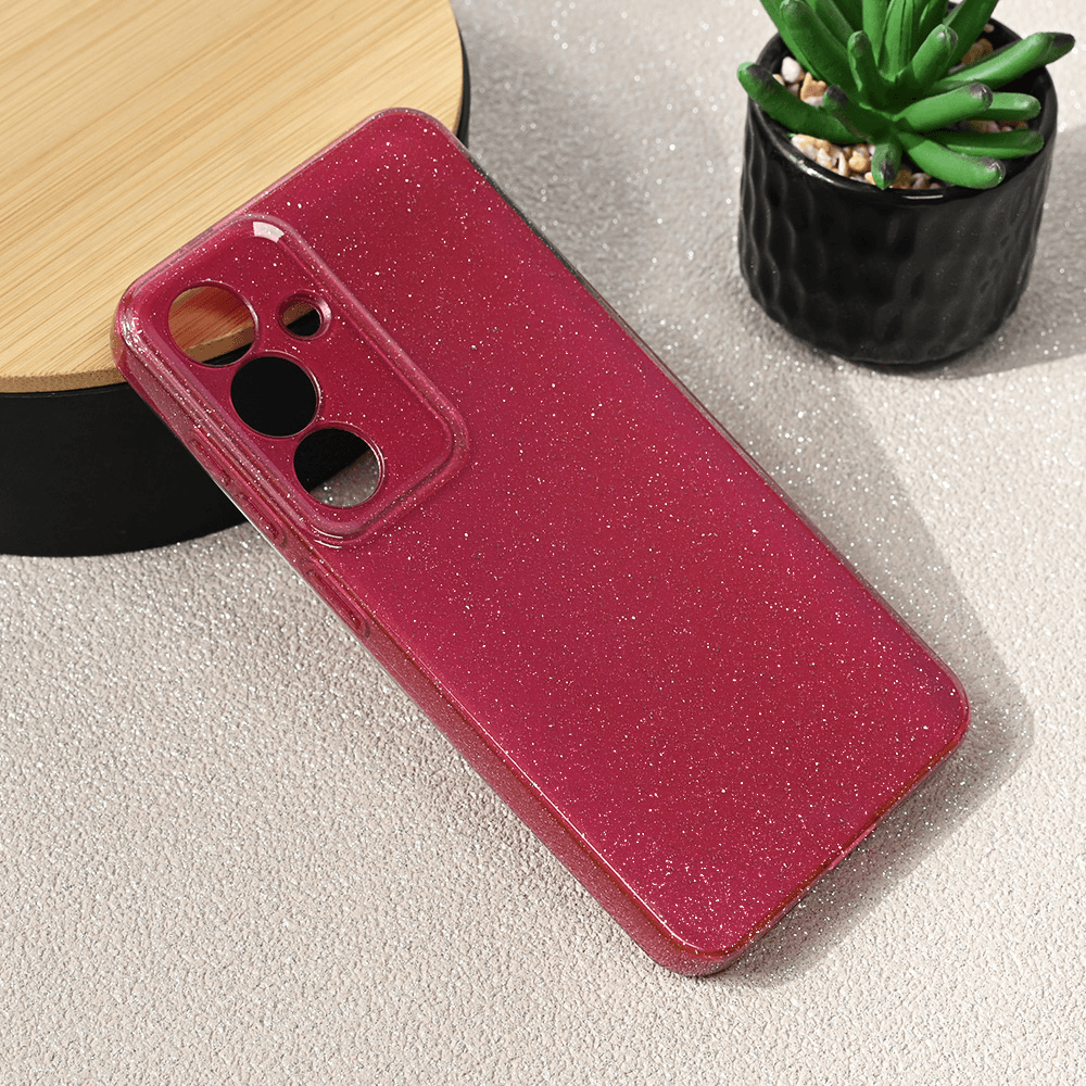 Maska za telefon Sparkle Dust za Samsung S931B Galaxy S25, Bordo