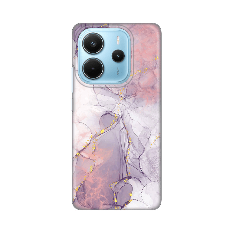 Maska za telefon Silikonska Print za Xiaomi Redmi Note 14 4G Pink Marble