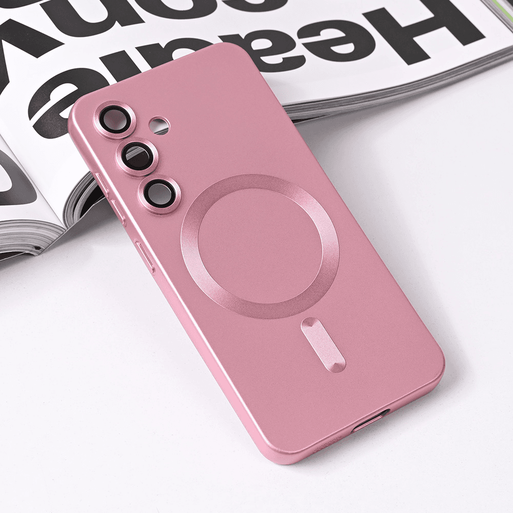Maska za telefon Magsafe Chrome za Samsung S931B Galaxy S25, Roze