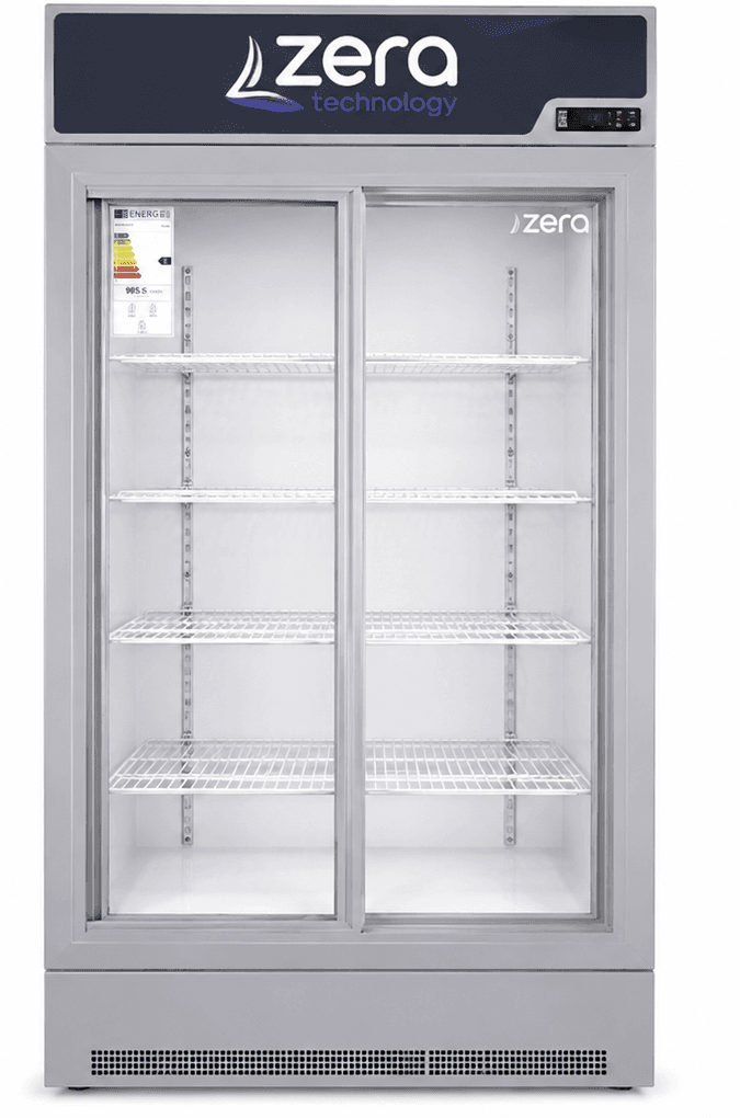 Zera Dupla rashladna vitrina EC-630KY, 630 l, Siva