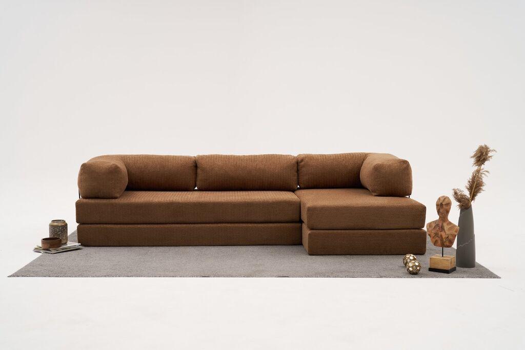 Atelier del Sofa Ugaona garnitura Comfort, 290 cm, Braon
