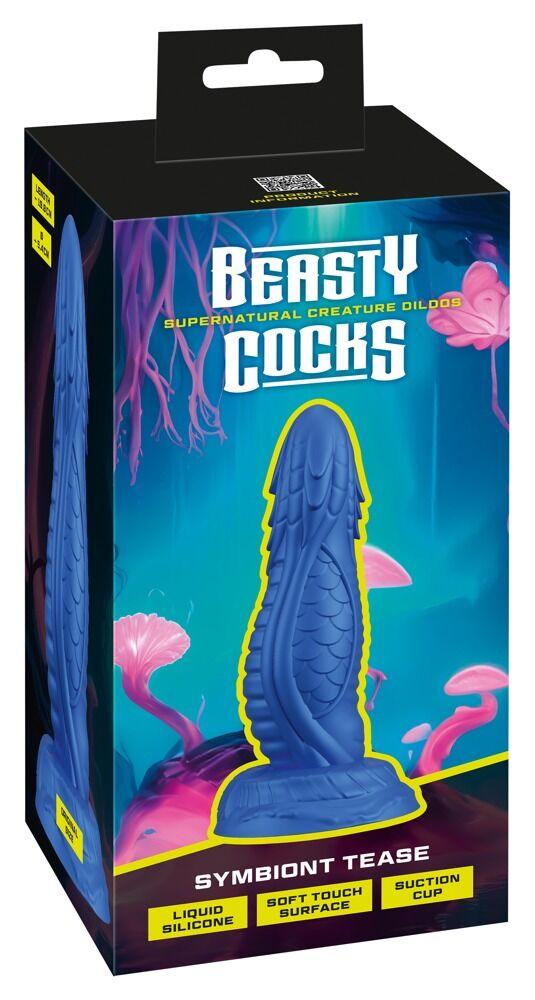 Beasty Cocks Dildo Symbiont Tease, 19.8cm, Plavi