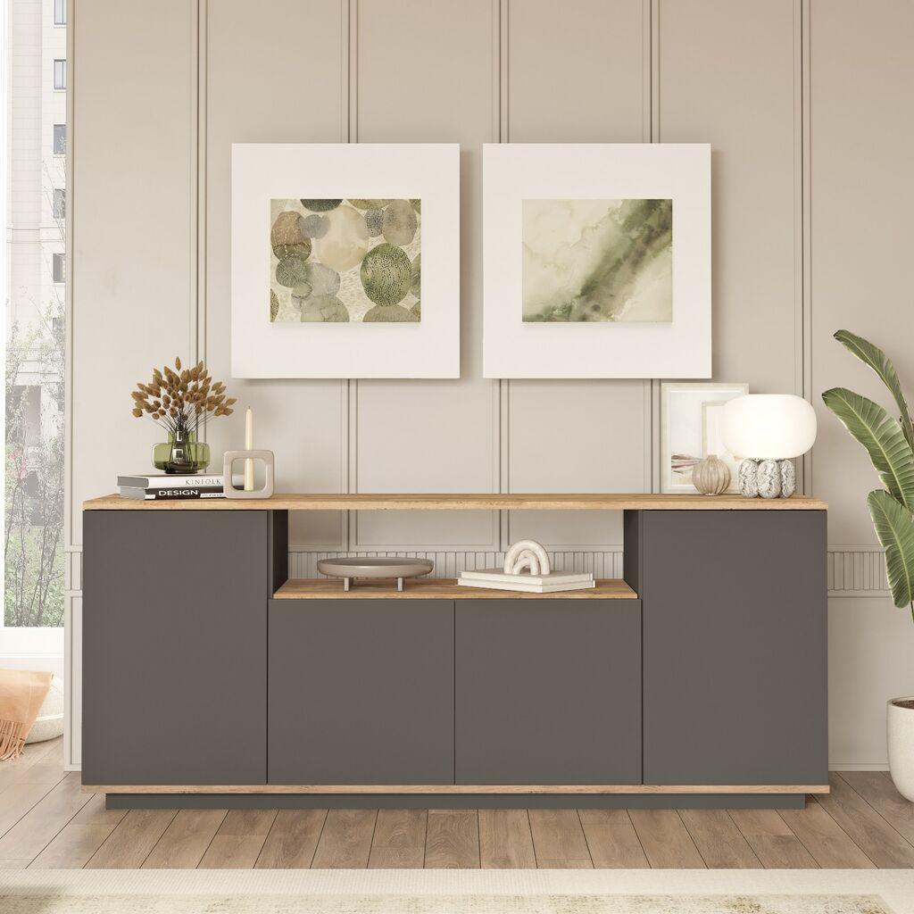 Hanah Home Konzolni sto FR15-AA, 180x75x44.5 cm, Antracit