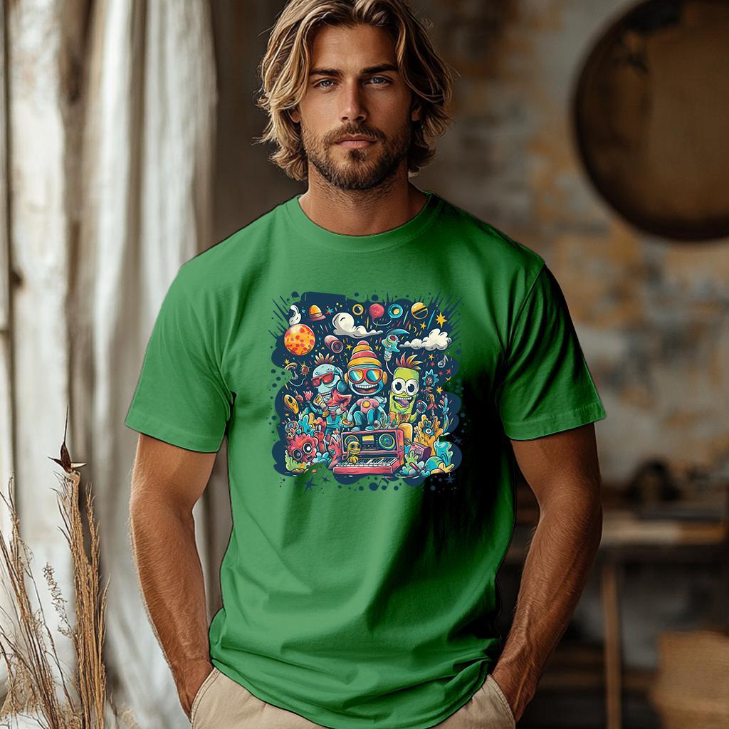 Camiseta Majica sa štampanim printom Cam 781, Muška, Zelena