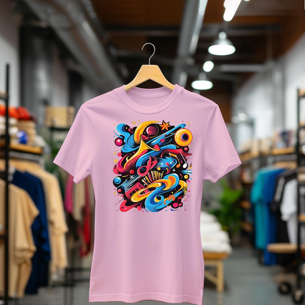 Camiseta Majica sa štampanim printom Cam 783, Ženska, Roze