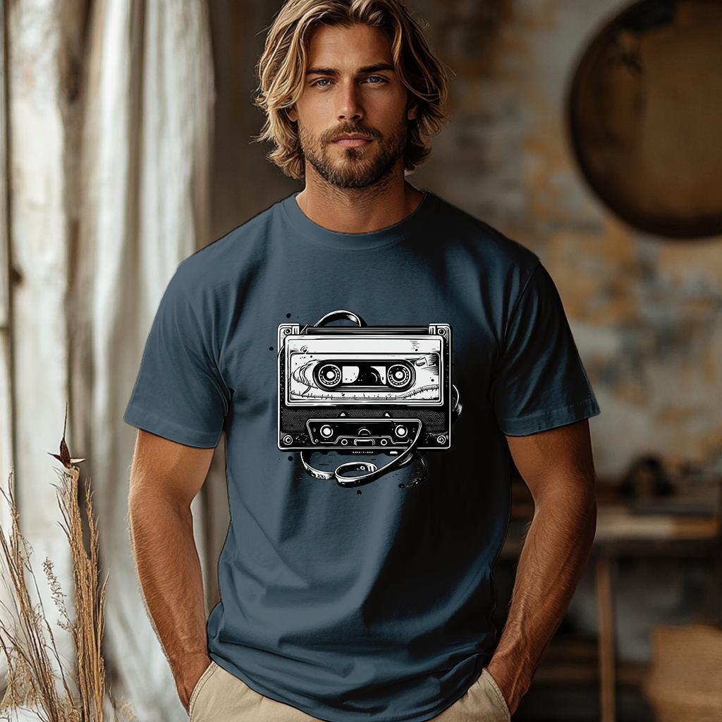 Camiseta Majica sa štampanim printom Cam 788, Muška, Siva