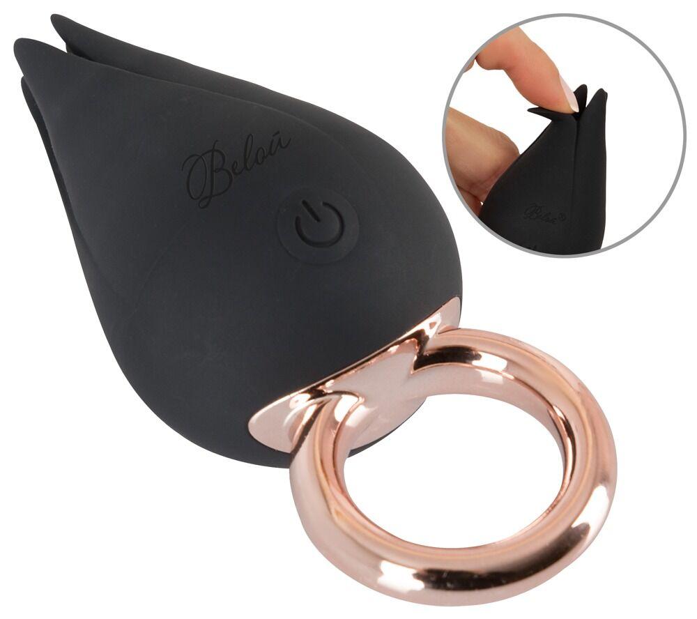 Belou Stimulator klitorisa Finger Vibe, 9.2cm, Crni