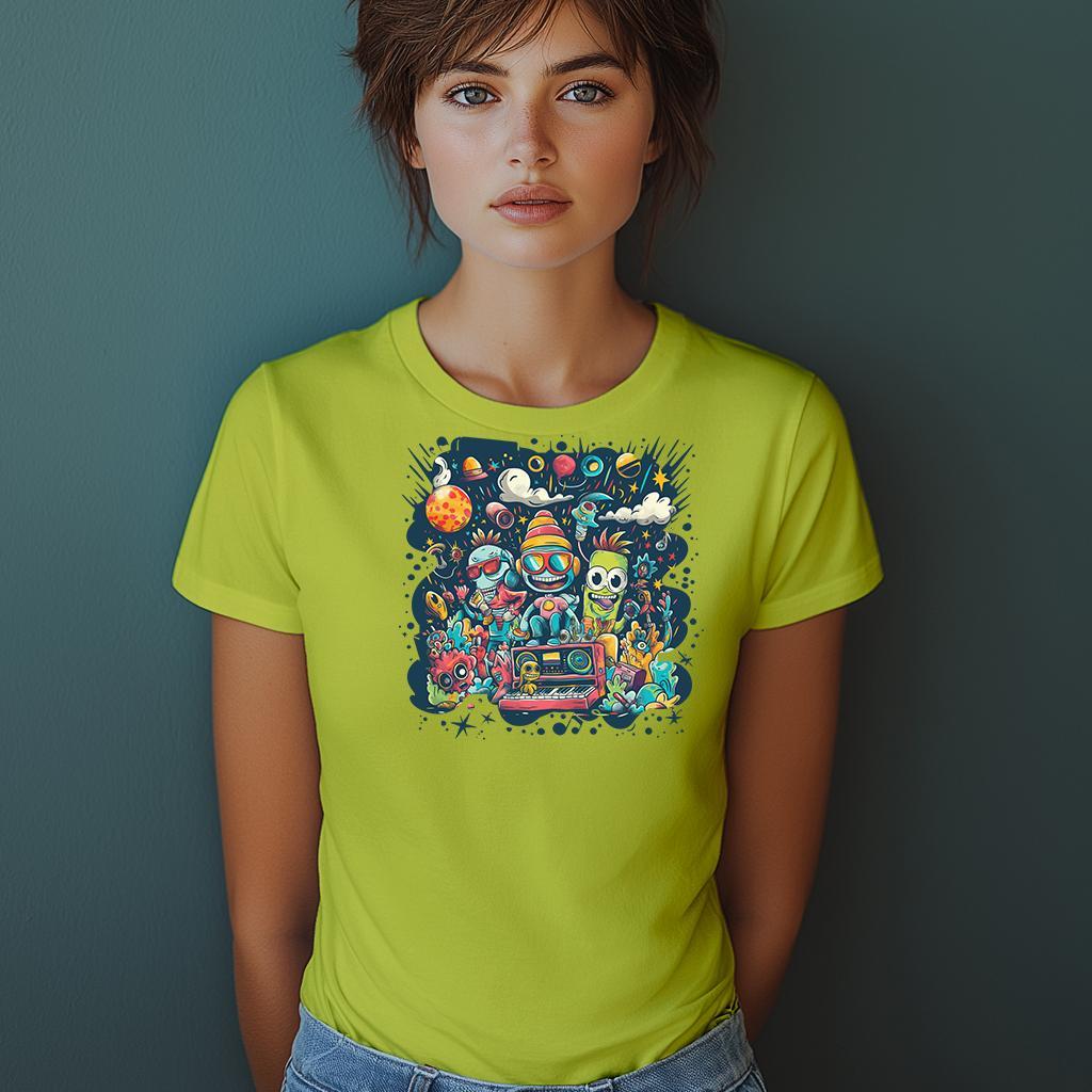 Camiseta Majica sa štampanim printom Cam 781, Ženska, Limeta