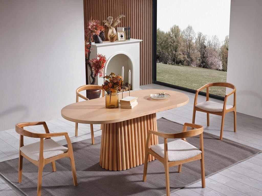 Hanah Home Trpezarijski sto Atlantis, 170x90x75 cm, Smeđi