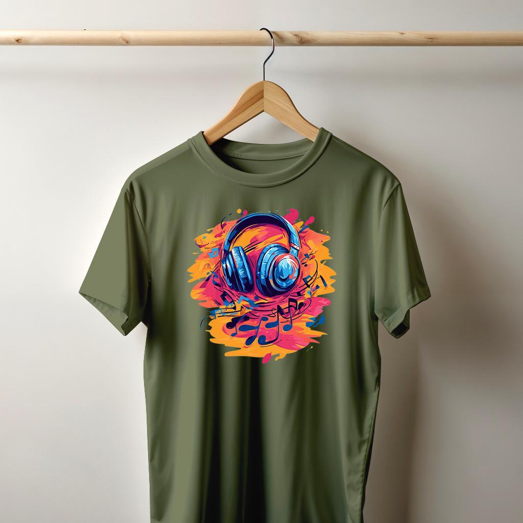 Camiseta Majica sa štampanim printom Cam 782, Muška, Kaki