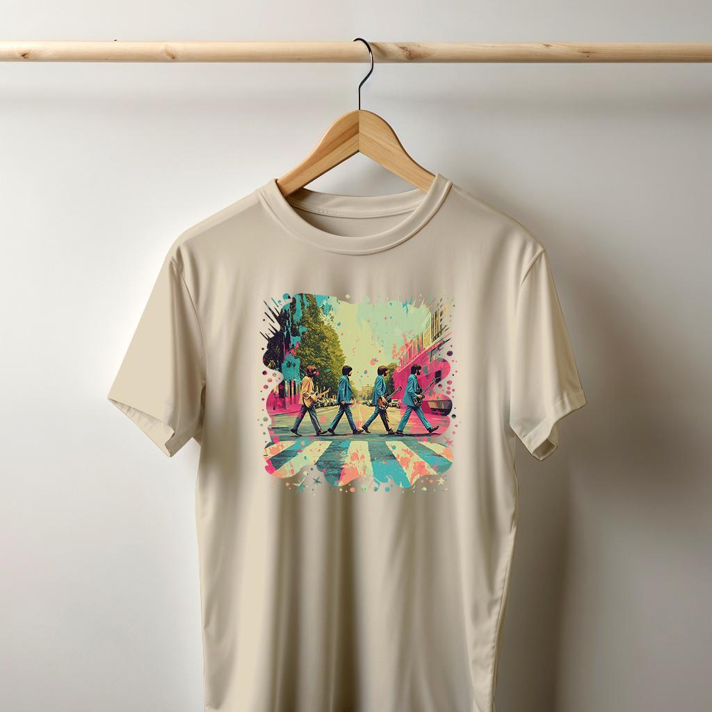 Camiseta Majica sa štampanim printom Cam 785, Muška, Krem