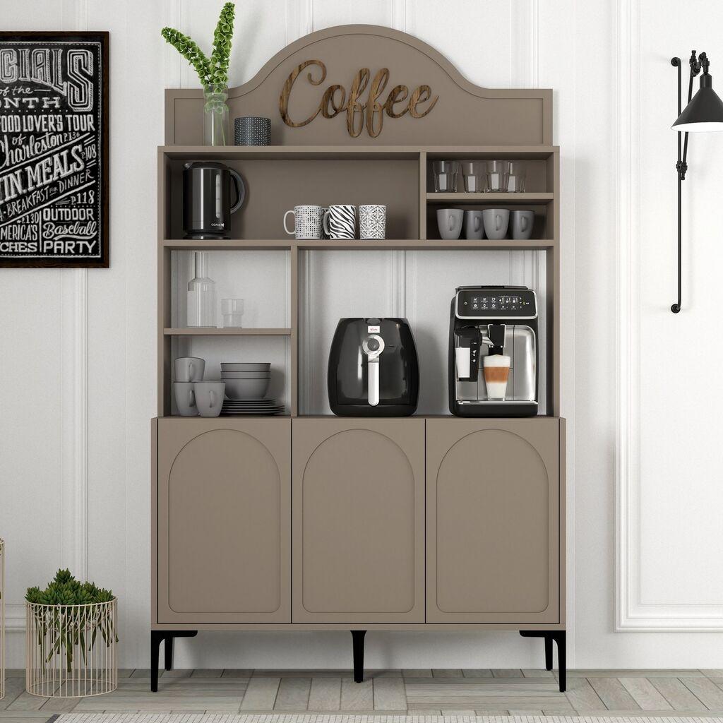 Hanah Home Kuhinjski ormar Lyon 120, Bež-crni