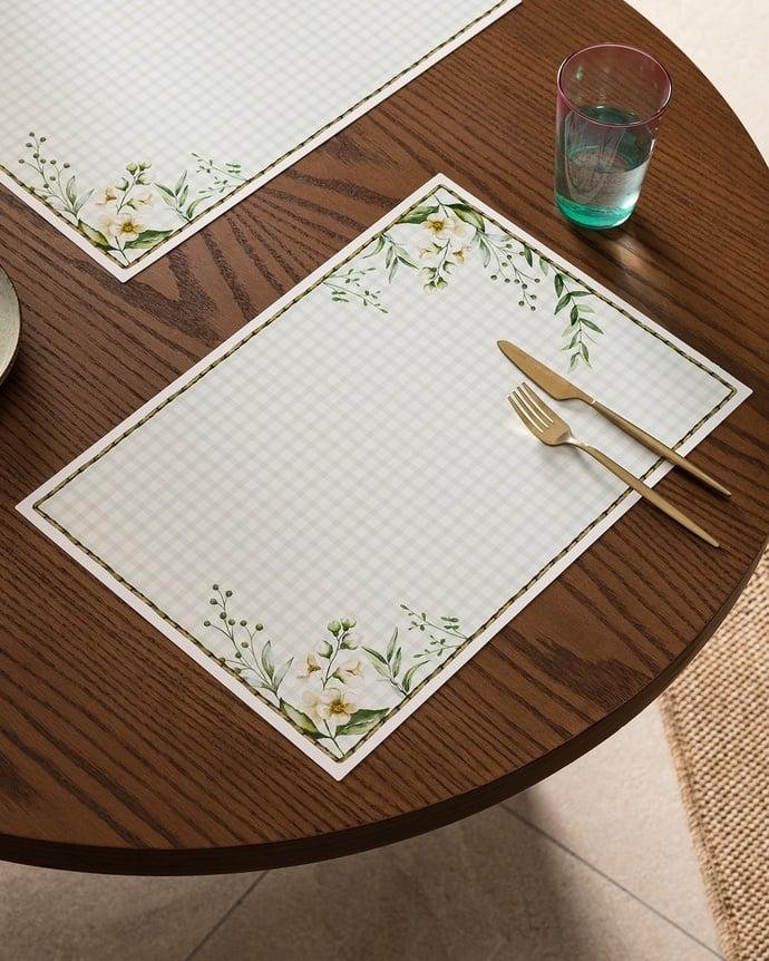 Madame Coco Set podmetača za sto Bern, 42x29cm, 4 komada, Svetlozeleni