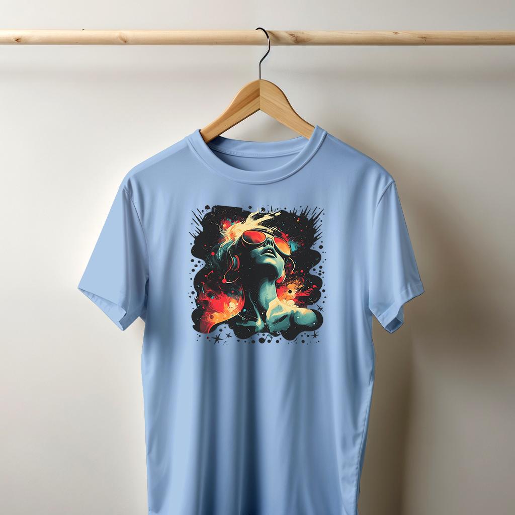 Camiseta Majica sa štampanim printom Cam 780, Muška, Cijan