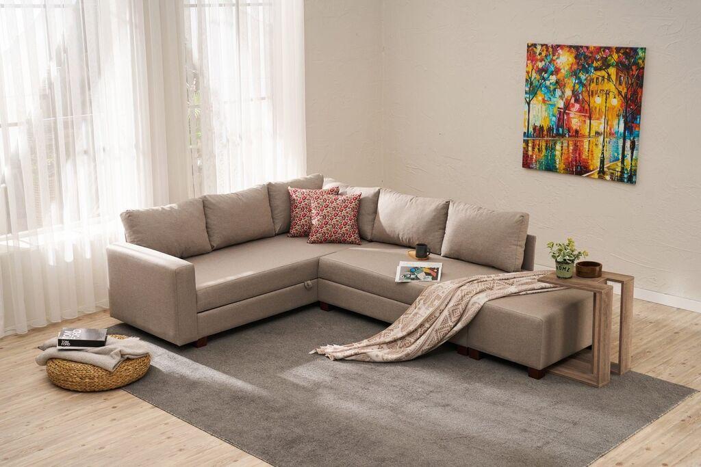 Atelier del Sofa Ugaona garnitura Aly, 280 cm, Bež