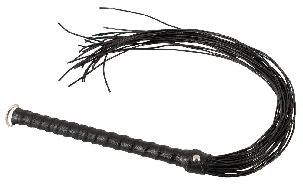 Zado Bič Flogger, Kožni, 70cm, Crni