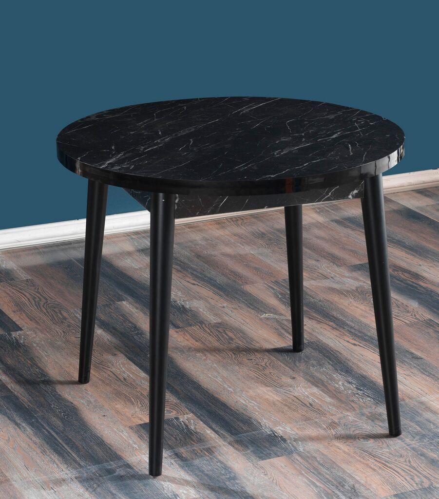 Hanah Home Trpezarijski sto Stil Bendir, 90 cm, Cnri