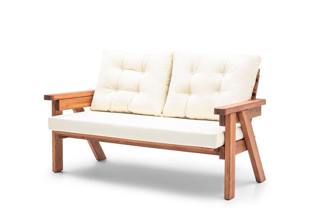 Hanah Home Baštenski trosed Abant, 161x88x80 cm, Krem