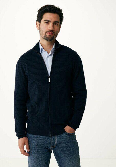 Mexx Muški džemper Structured knit , Teget