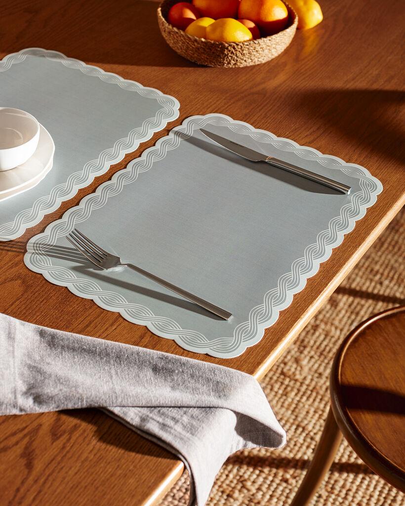 Madame Coco Podmetač za sto Rosalie, 42x29cm, Sivi